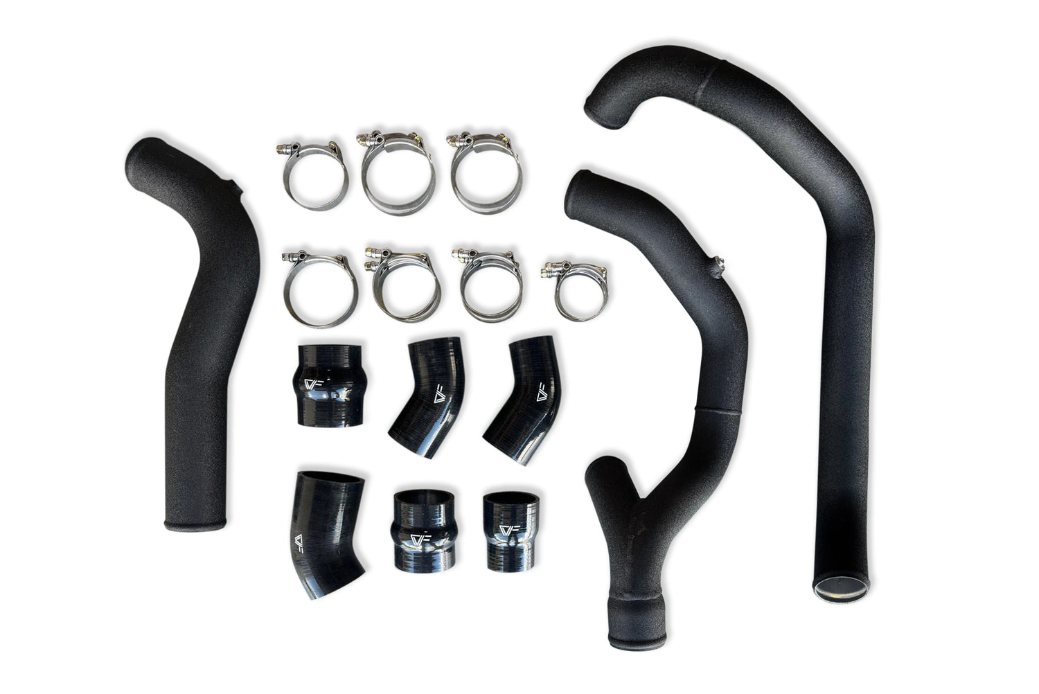 CVF Hot + Cold Aluminum Intercooler Pipe Kit (2021-2025 3.0L Ford Explorer ST w/o OEM BPV) CV Fabrication (CVF) 