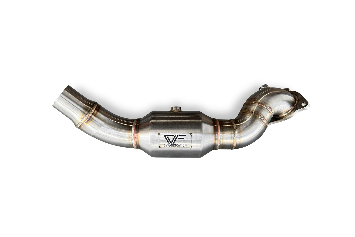 CVF Stainless Steel Catted Downpipe (2021-2024 Ford Bronco 2.3L EcoBoost) CV Fabrication (CVF) 